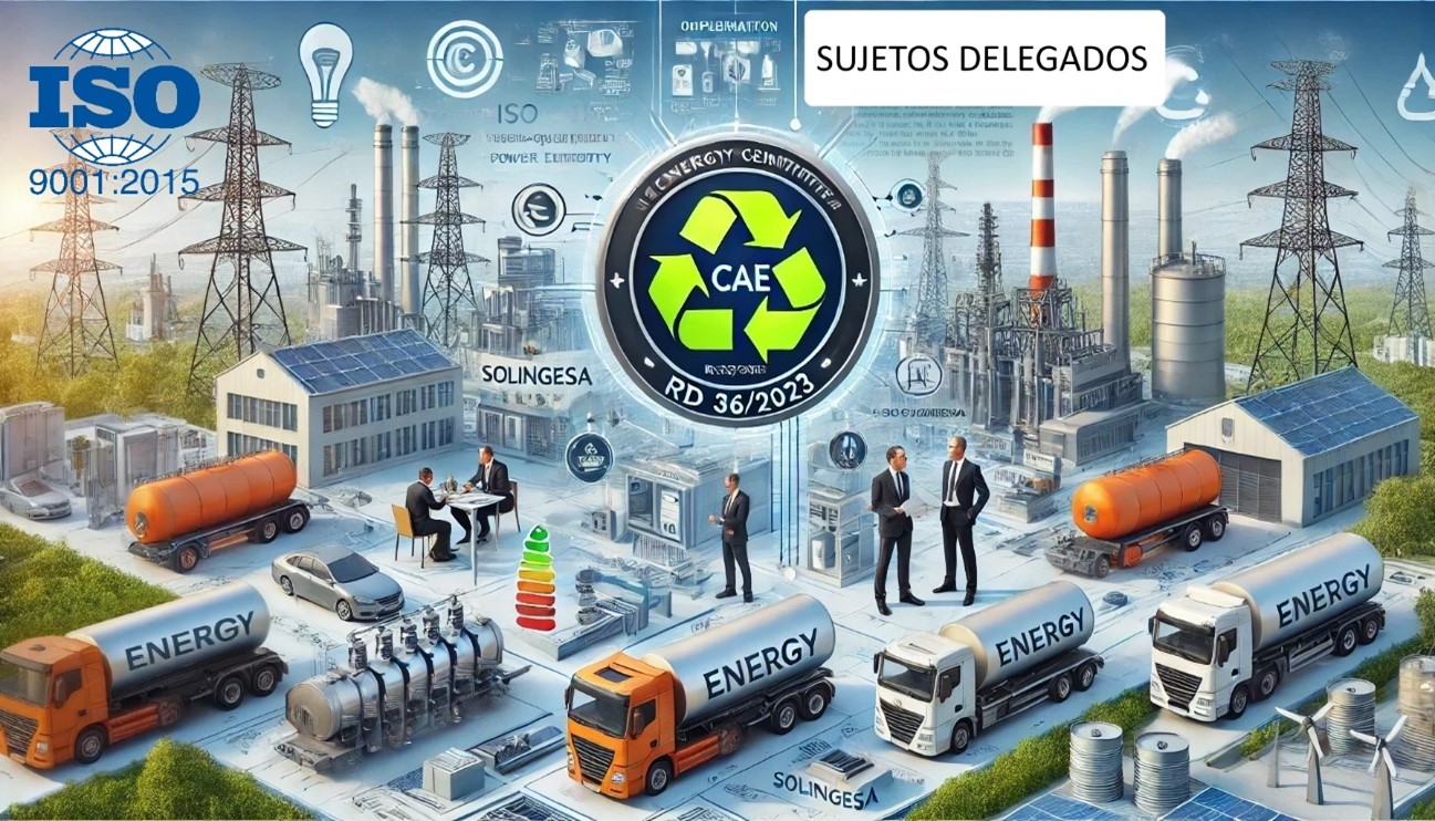 Certificación ISO 9001 sujetos delegados CAE (Certificado de Ahorro Energético)